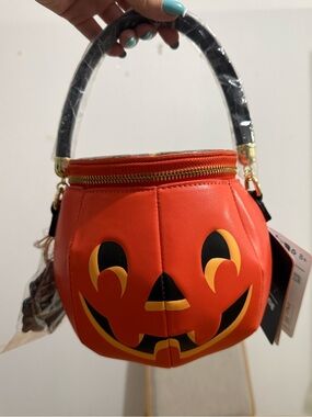 Loungefly Orange Pumpkin/Donald Duck Mini Bag